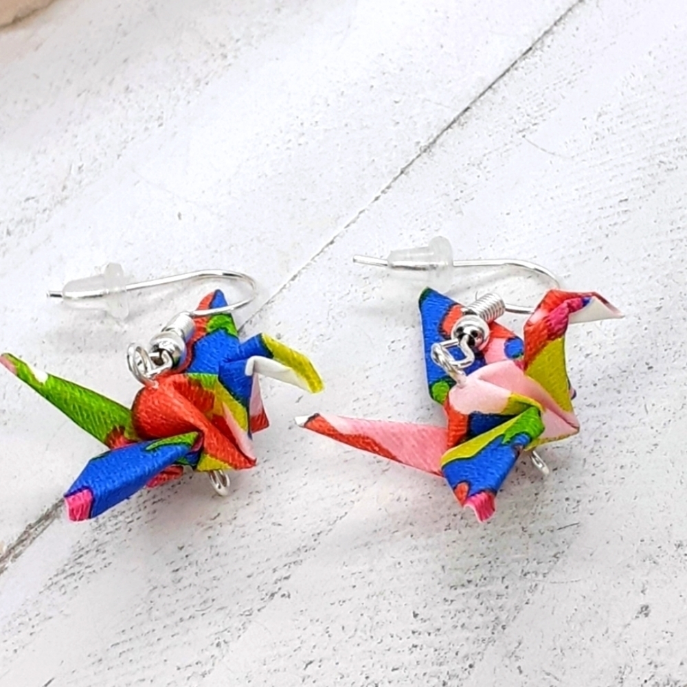 Origami earrings - Picture 3 of 6